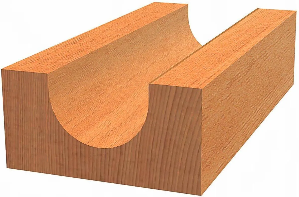 Bosch Halfronde Frees Kogellager 25.4x6.3mm - 6mm - Hout