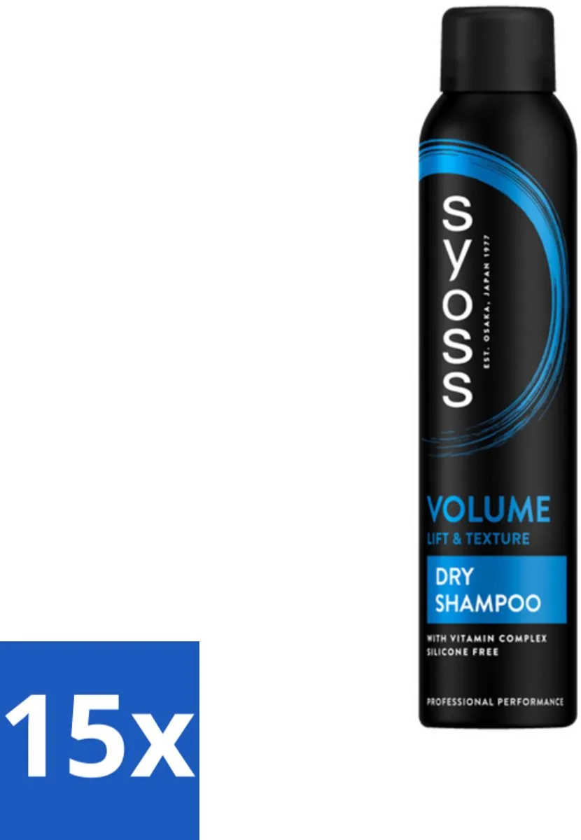 SYOSS Volume Droogshampoo 200ml - 15 Stuks
