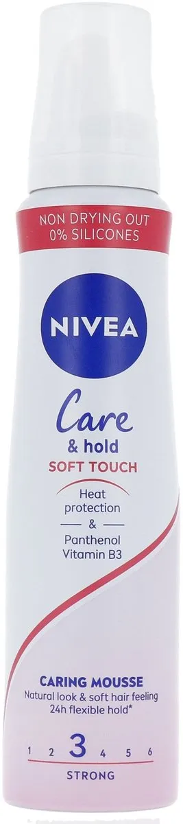 NIVEA Haarmousse Care & Hold Soft Touch 250ml - afbeelding 6 van 6