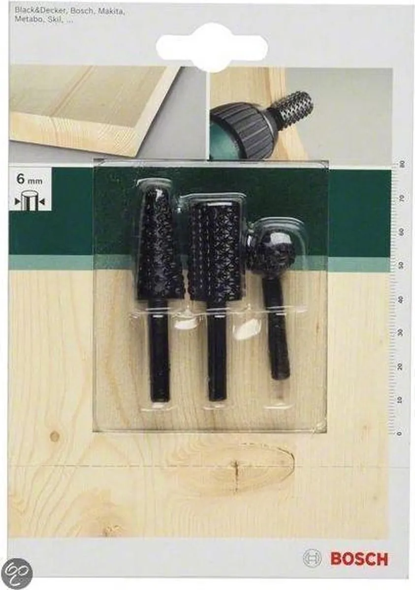 Bosch 3-delige Houtraspset 15,0-6,0/15,0/15,0mm - Hout