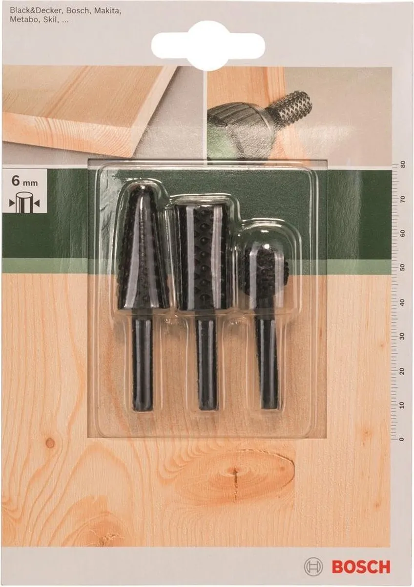 Bosch 3-delige Houtraspset 15,0-6,0/15,0/15,0mm