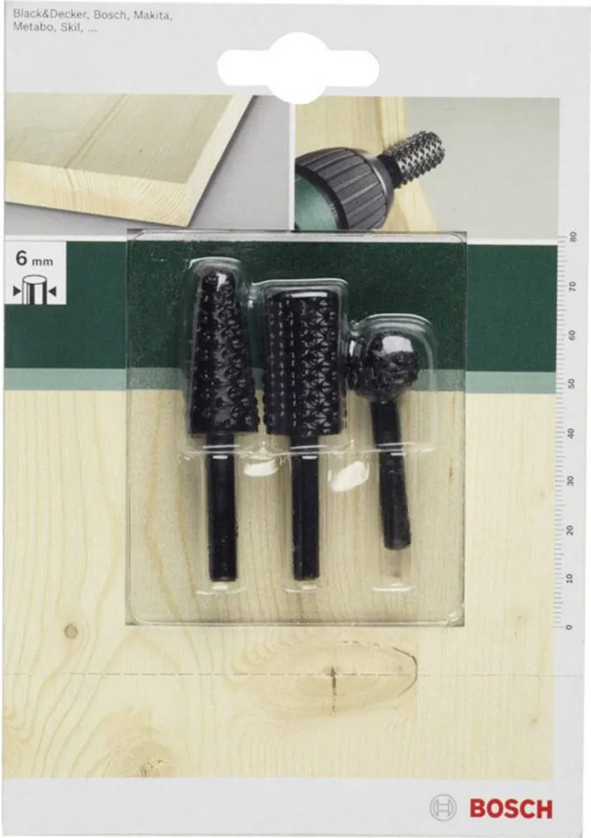 Bosch 3-delige Houtraspset 15,0-6,0/15,0/15,0mm - Hout - afbeelding 6 van 6