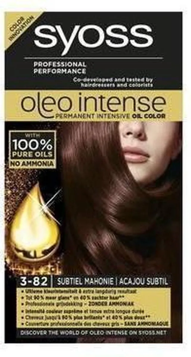 SYOSS Oleo Intense Haarverf 3-82 Subtiel Mahonie 150ml