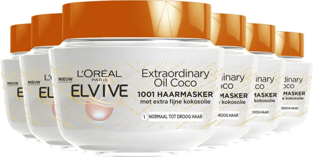 L'Oréal Paris Elvive Extraordinary Oil Haarmasker Kokosolie 6x300ml