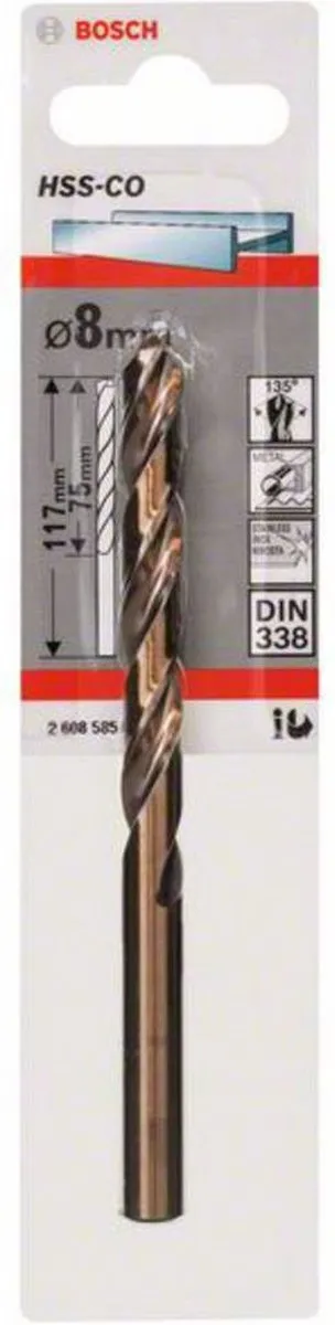 Bosch Metaalboren HSS-Co 8mm - 8 Stuks - afbeelding 6 van 6