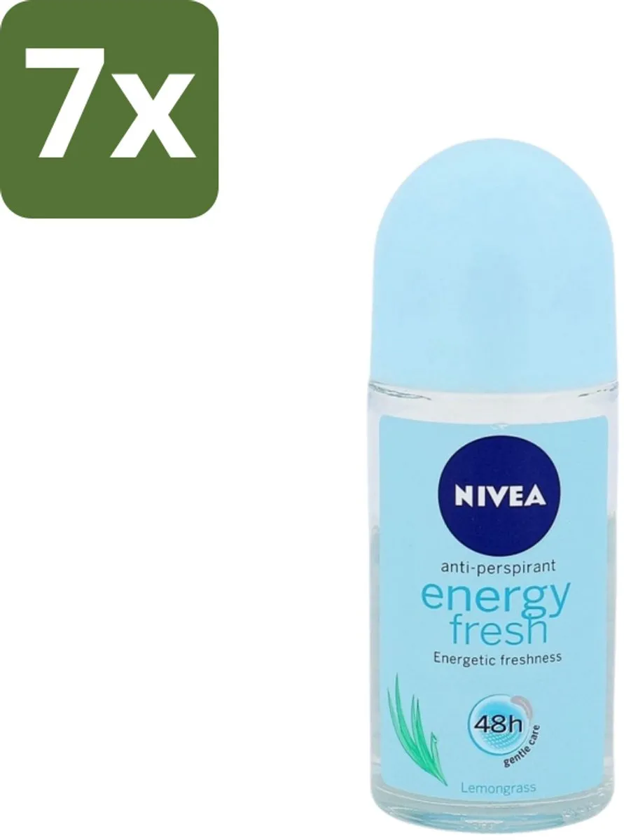 NIVEA Energy Fresh Vrouwen Roll-on Deodorant 50ml - 7 Stuks