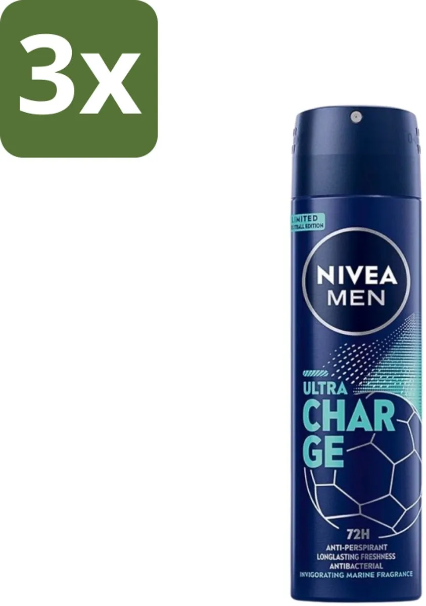 NIVEA Men Ultra Charge Deodorant Spray 450ml