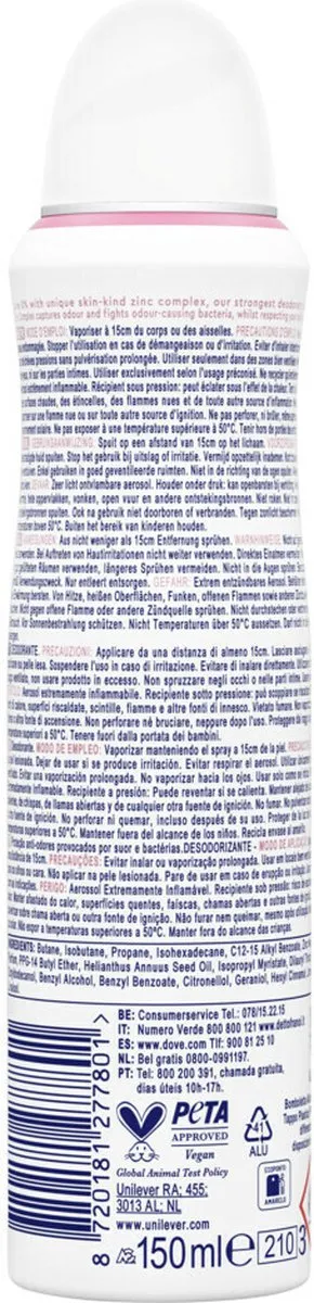 Dove Deodorant Spray Invisible Care 150ml
