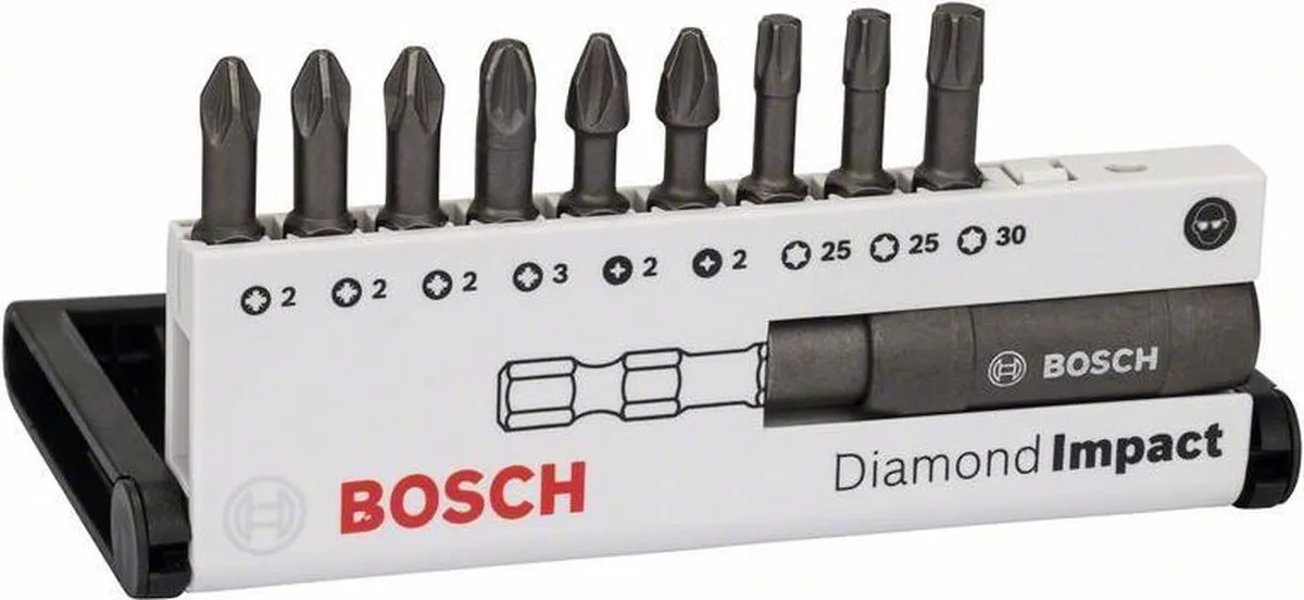Bosch Diamond Impact Schroefbitset 10-delig