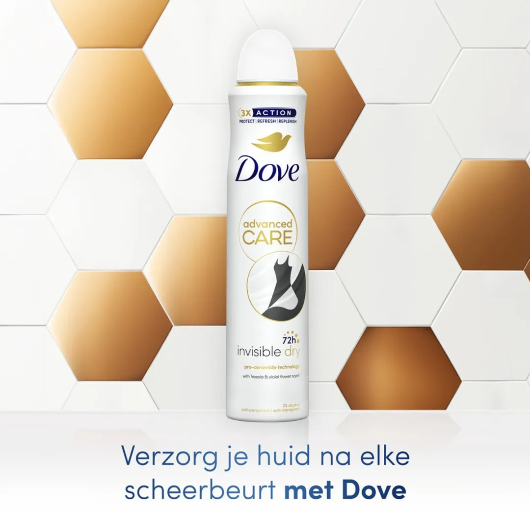 Dove Invisible Dry Deospray - 6x200ml