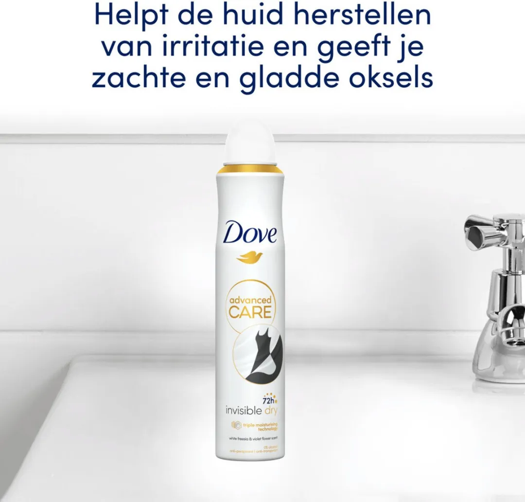 Dove Invisible Dry Deospray - 6x200ml