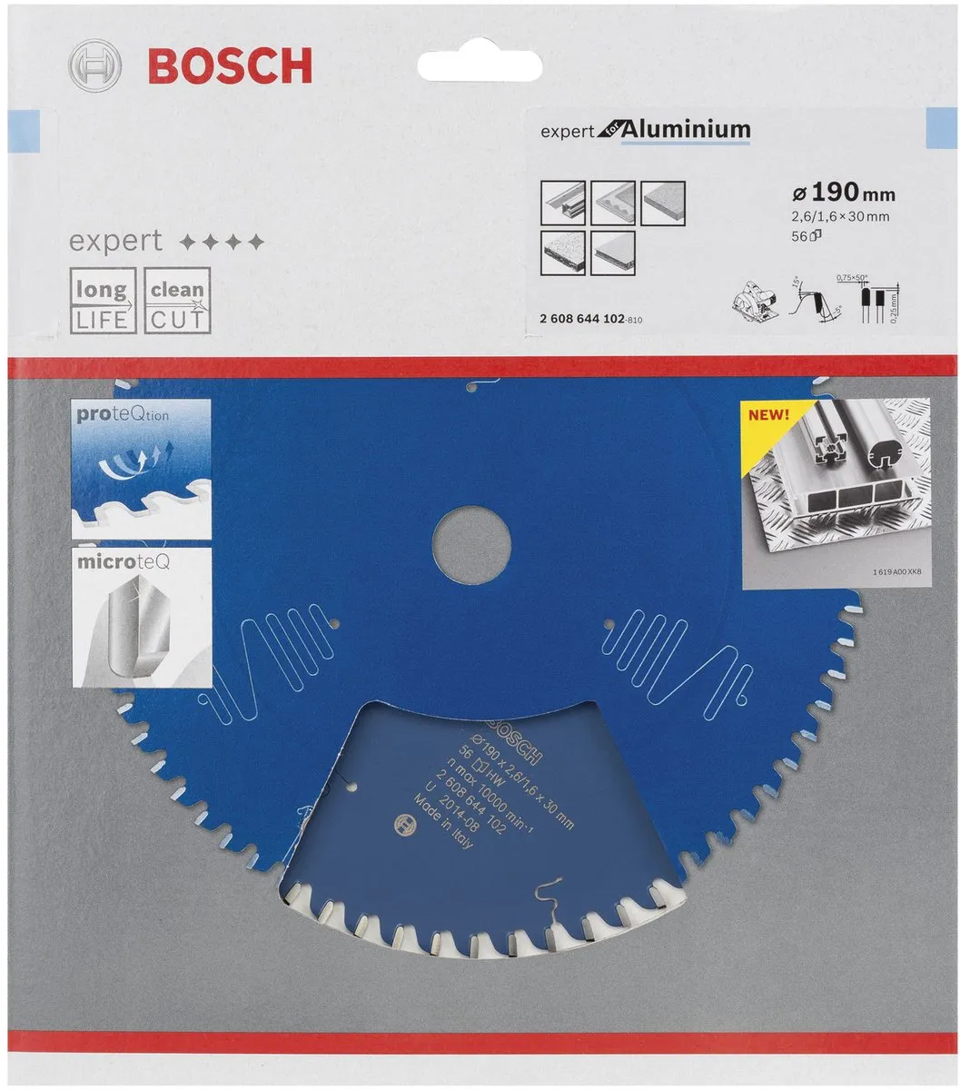 Bosch Expert Cirkelzaagblad Aluminium 190mm - 56 Tanden
