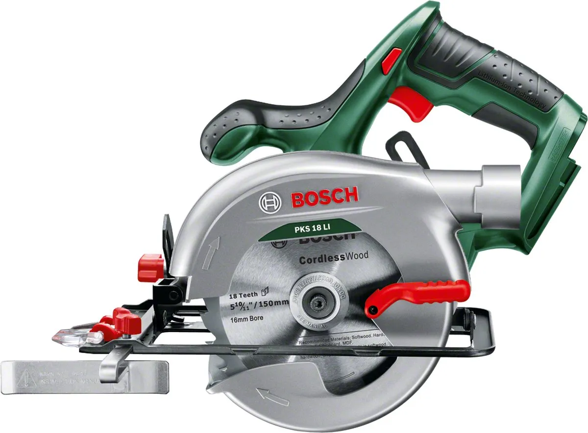 Bosch PKS 18 LI Accu Cirkelzaag - 150mm Zaagblad
