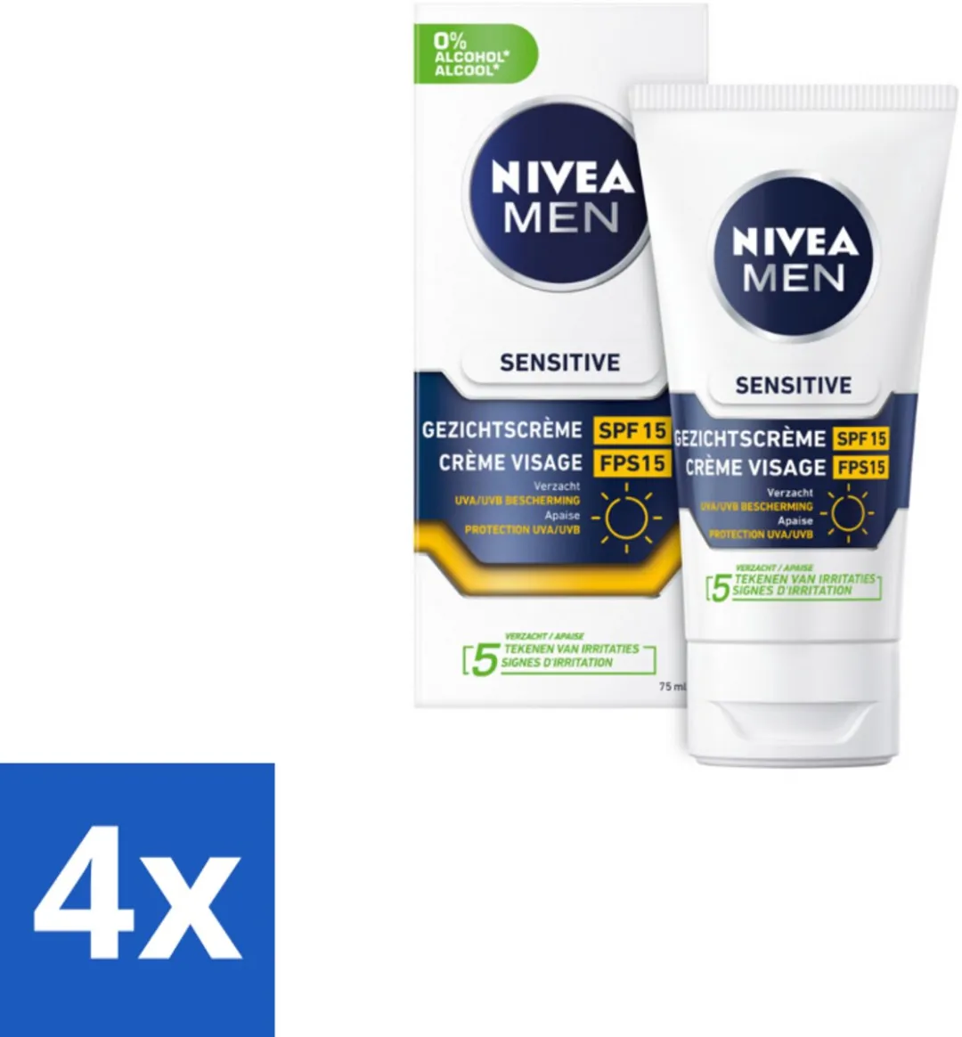 NIVEA MEN Sensitive Gezichtscrème SPF 15 300ml