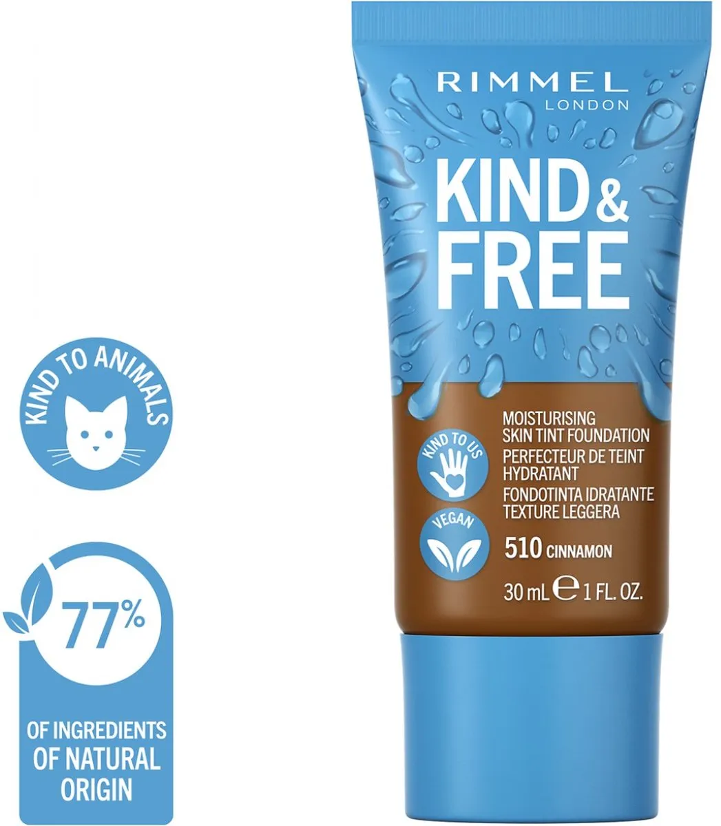 Rimmel London KIND & FREE Vegan Foundation 510 Cinnamon