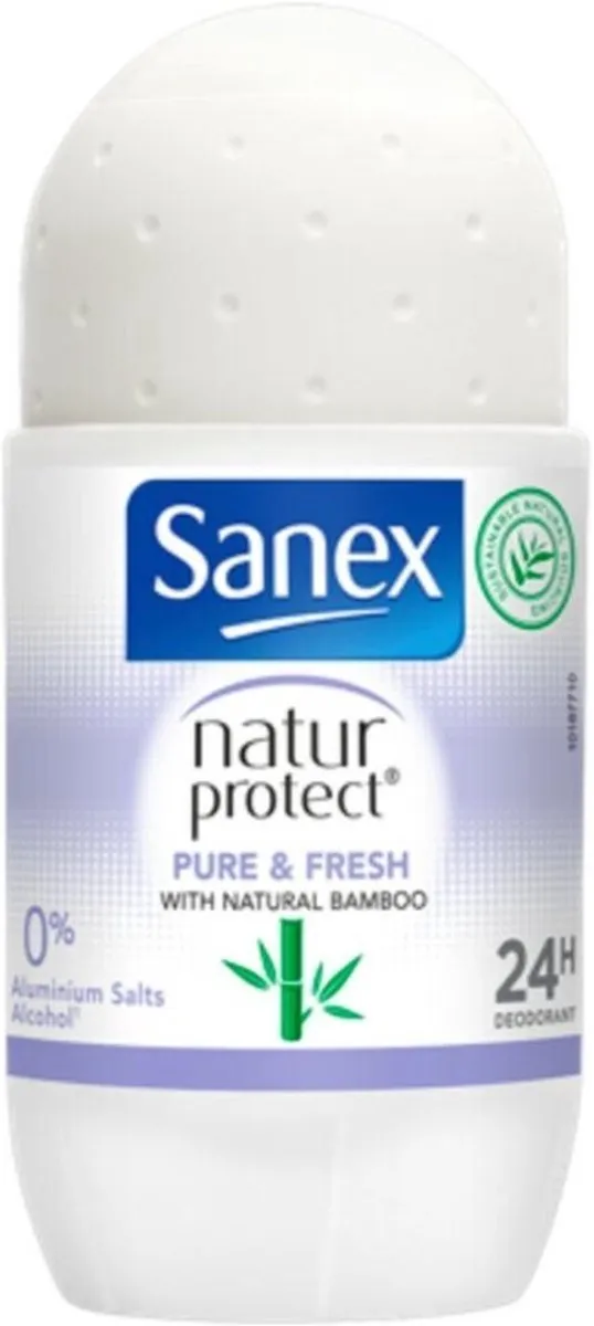 Sanex Natur Protect Deodorant Roller 50ml - 6 Stuks