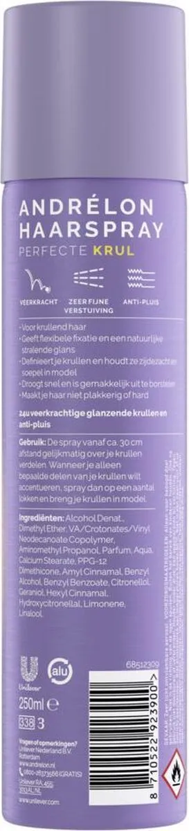 Andrélon Haarspray Perfecte Krul 250ml