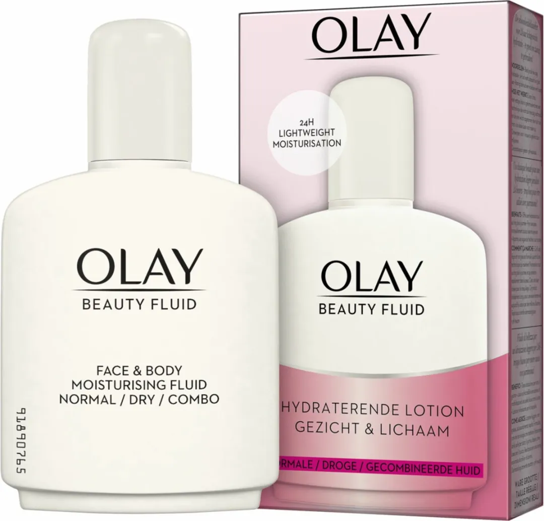 Olay Essentials Hydraterende Beauty Fluid Gezichtslotion - 6 x 100 ml - Voordeelverpakking