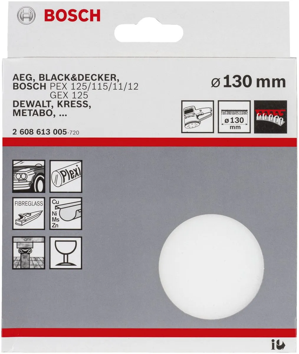 Bosch Polijstspons 130mm - Roterend