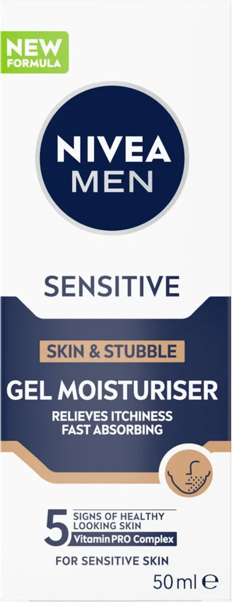 NIVEA Men Sensitive Skin & Stubble Gezichtsgel - 3x50ml