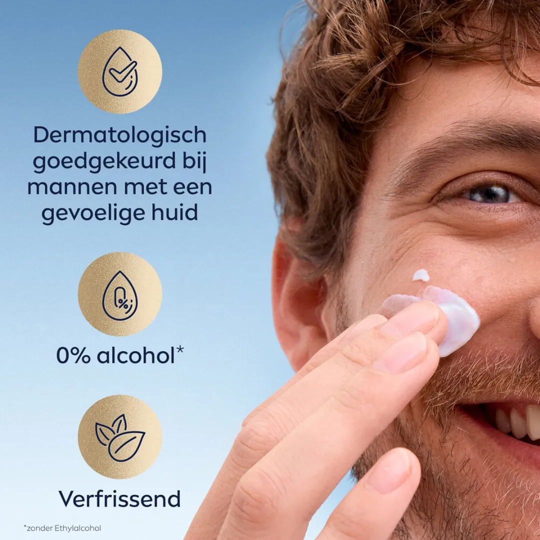 NIVEA Men Sensitive Skin & Stubble Gezichtsgel - 3x50ml