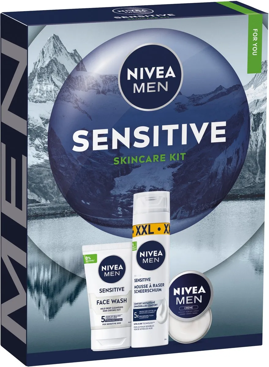 NIVEA MEN Sensitive Skincare Kit - Vaderdagcadeau - 380ml