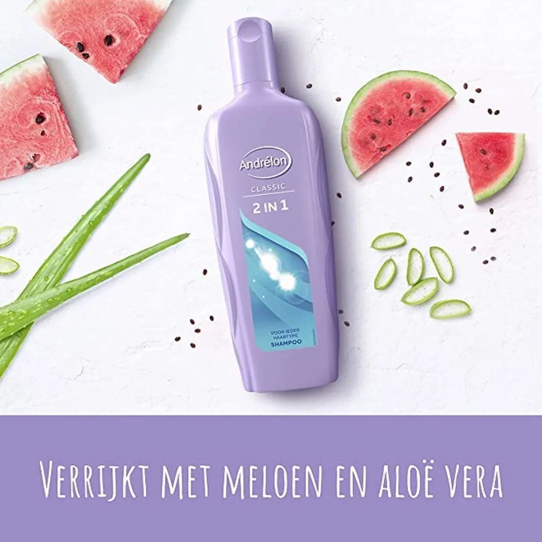Andrélon Shampoo Classic Meloen & Aloë Vera 2x300ml