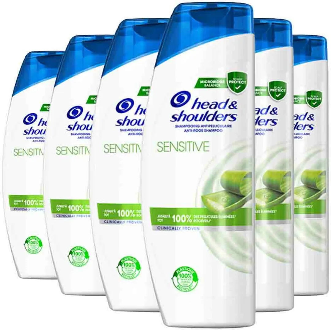 Head & Shoulders Sensitive Shampoo 500ml - 6 Stuks