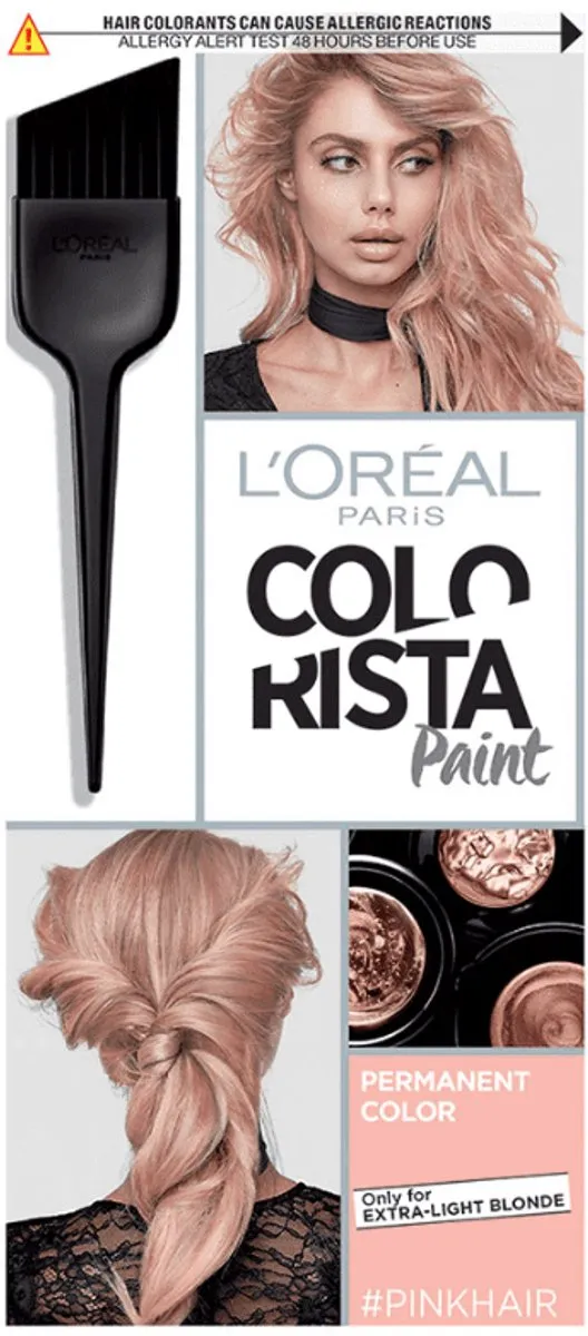 L'Oréal Paris Colorista Paint Permanent Haarkleuring Roze - 2x160ml