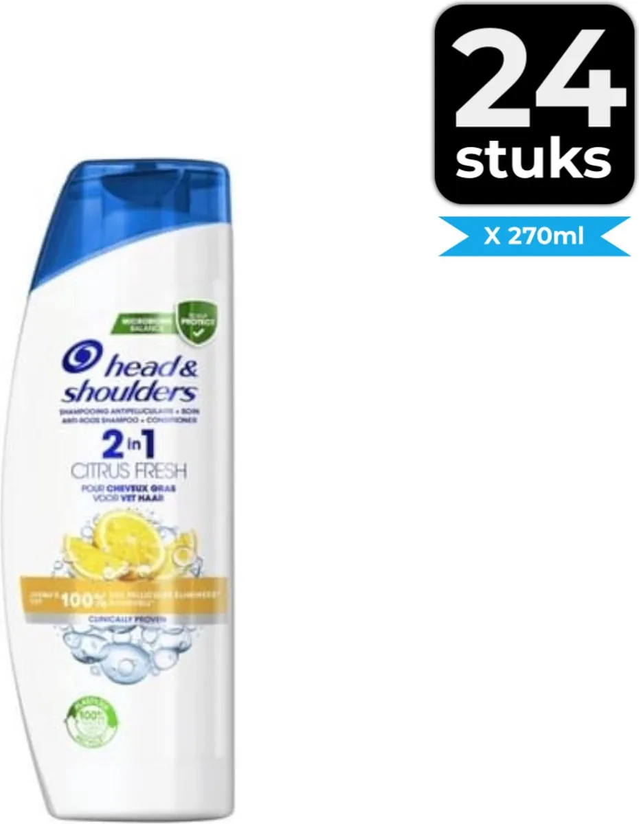 Head & Shoulders Shampoo Citrus Fresh 2in1 - 24x270ml