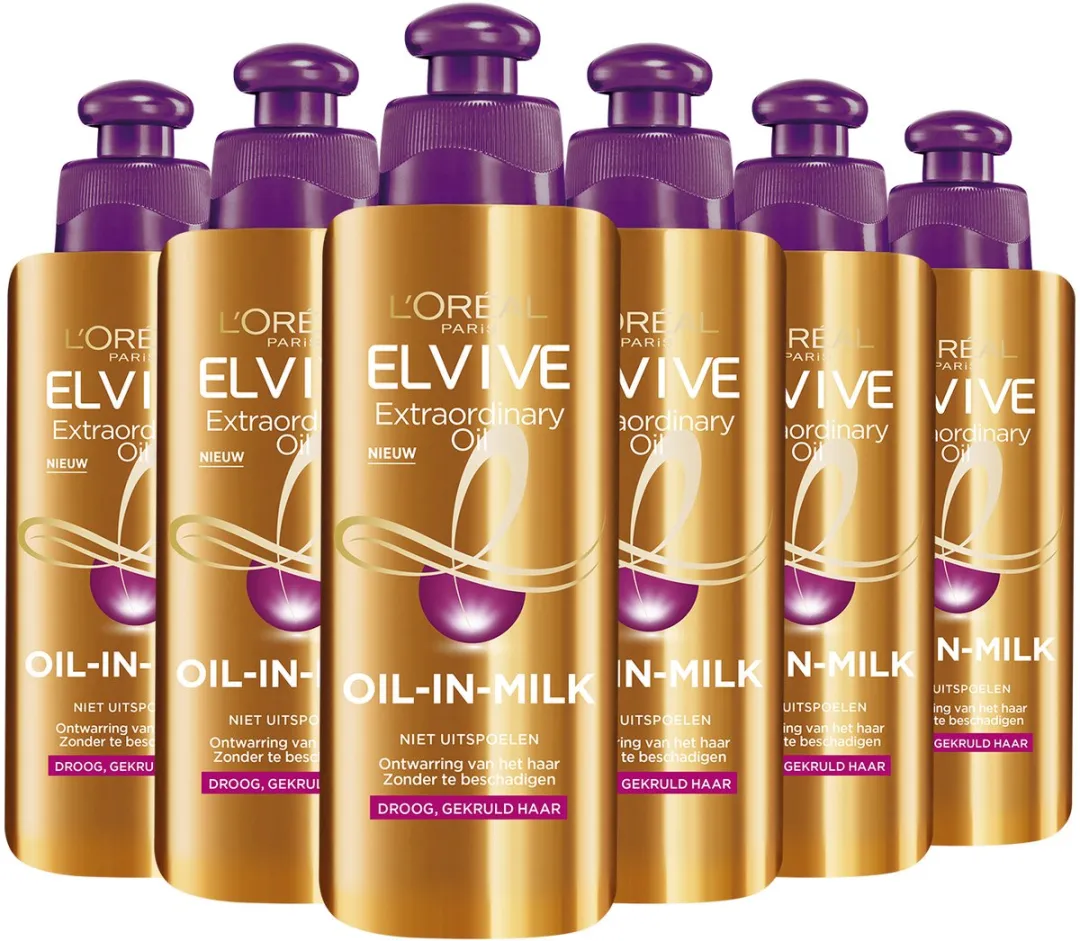 L'Oréal Paris Elvive Extraordinary Oil Krulverzorging - 6x200ml
