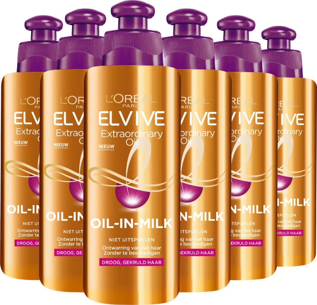 L'Oréal Paris Elvive Extraordinary Oil Krulverzorging - 6x200ml