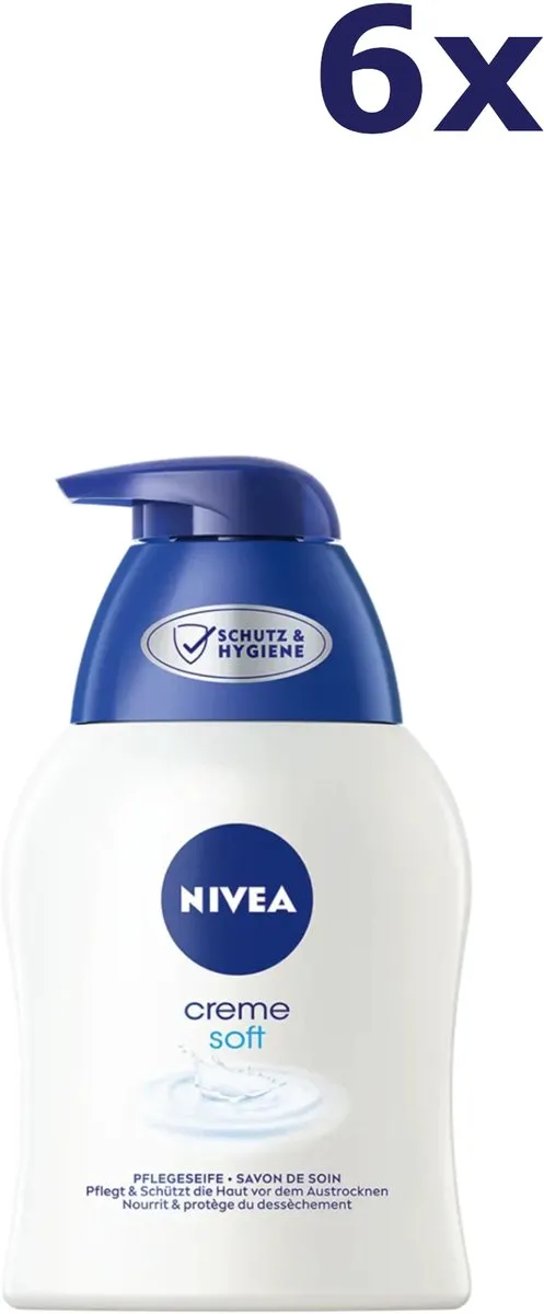 NIVEA Crème Soft Handzeep 6x250ml - afbeelding 6 van 6