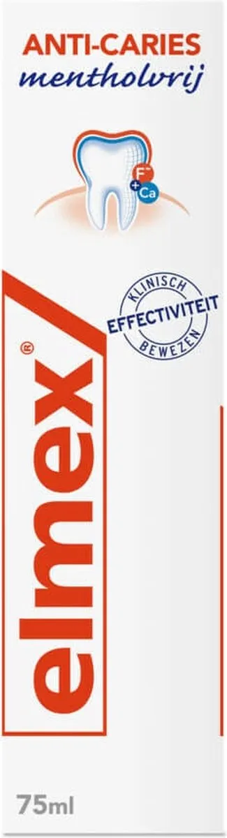 Elmex Anti-Cariës Mentholvrij Tandpasta 8x75ml