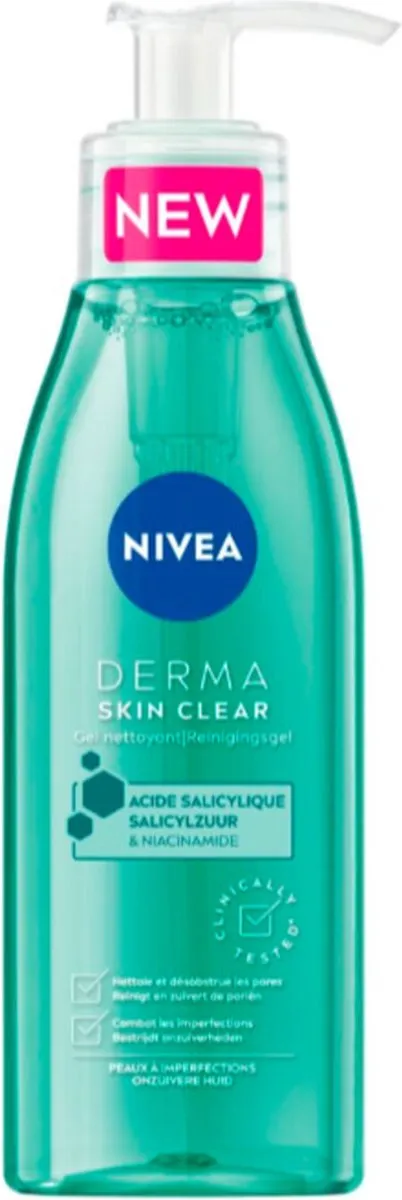 NIVEA Derma Skin Clear Reinigingsgel 3x150ml