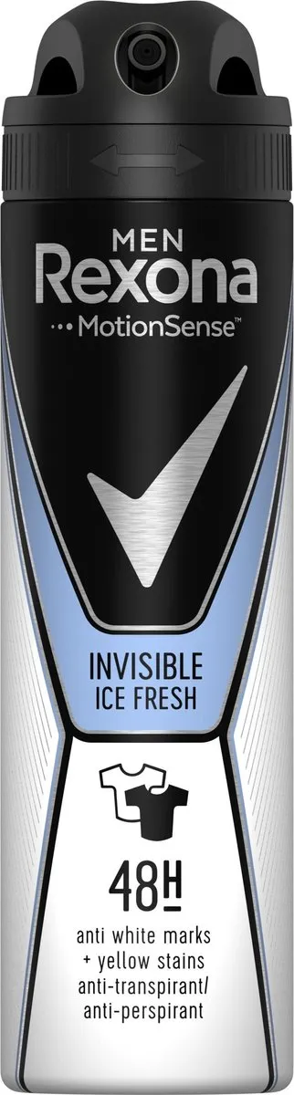 Rexona Men Invisible Ice Antitranspirant Spray 150ml - 6 Stuks