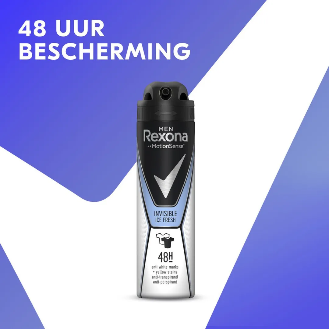 Rexona Men Invisible Ice Antitranspirant Spray 150ml - 6 Stuks - afbeelding 6 van 6