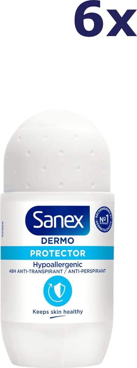 Sanex Dermo Hypo Allergenic Deo Roller 50ml - 6 Stuks
