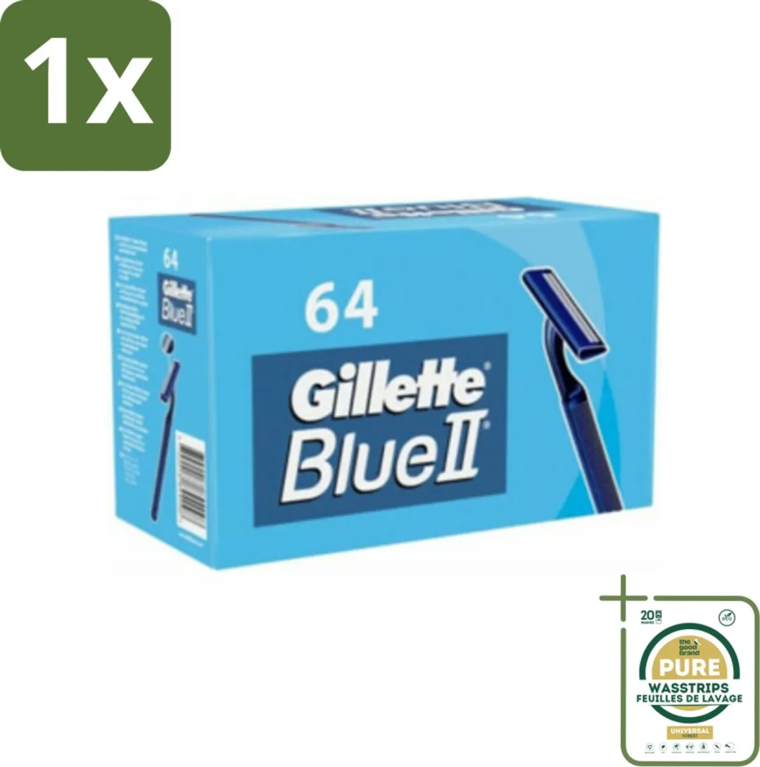 Gillette Blue II Wegwerpscheermesjes 64 Stuks