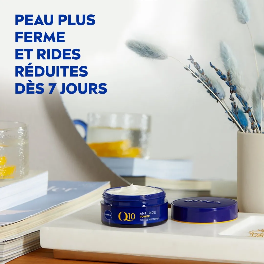 NIVEA Crème Visage Nuit Anti-Rimpels Q10 50ml - afbeelding 6 van 6
