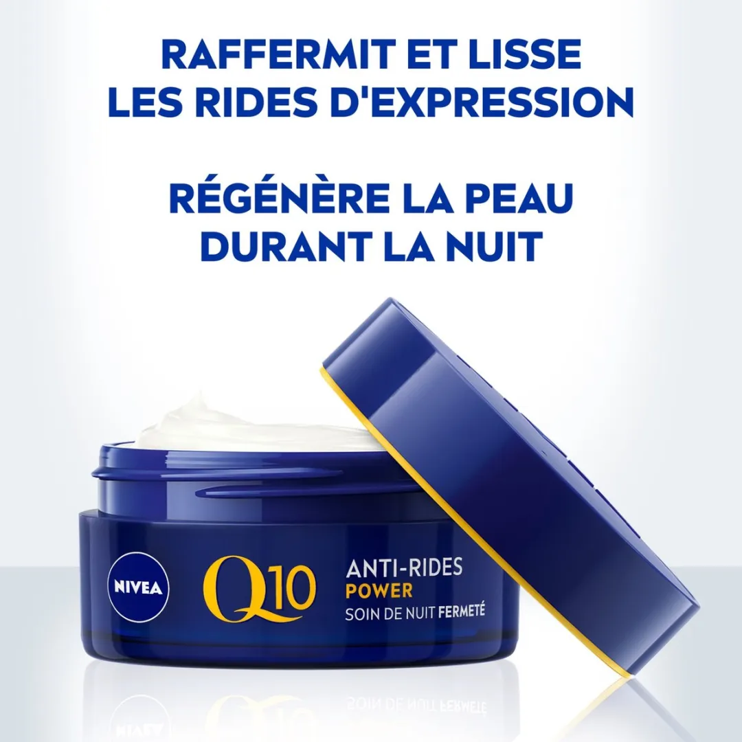 NIVEA Crème Visage Nuit Anti-Rimpels Q10 50ml