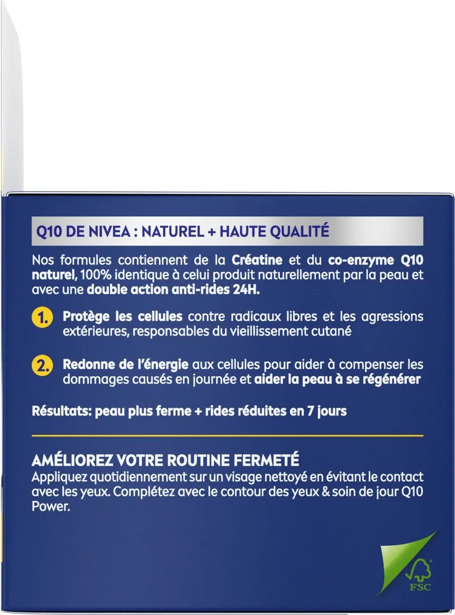 NIVEA Crème Visage Nuit Anti-Rimpels Q10 50ml