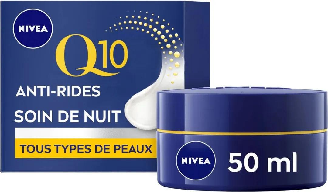 NIVEA Crème Visage Nuit Anti-Rimpels Q10 50ml