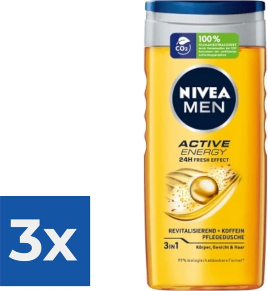 NIVEA Men Active Energy Douchegel 250ml