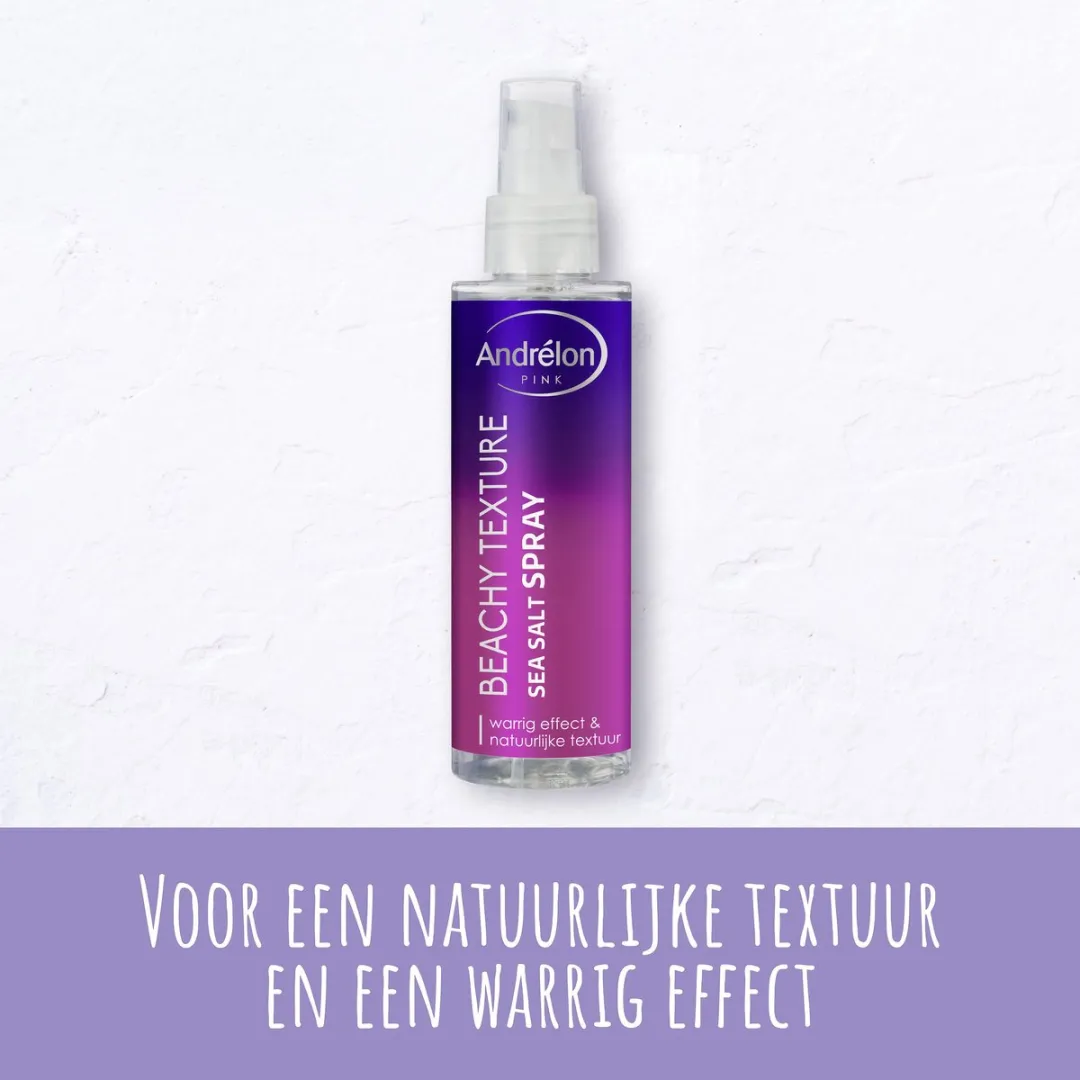 Andrélon Pink Beachy Texture Sea Salt Spray 6x150ml