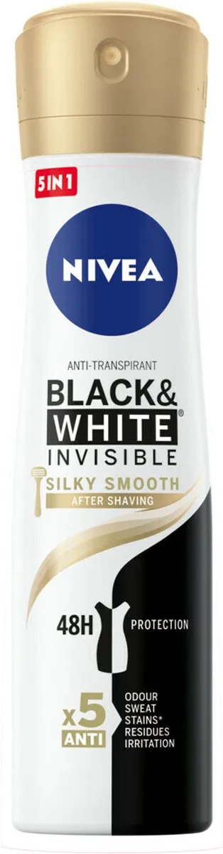 NIVEA Deo Spray Black & White Silky Smooth 3x150ml