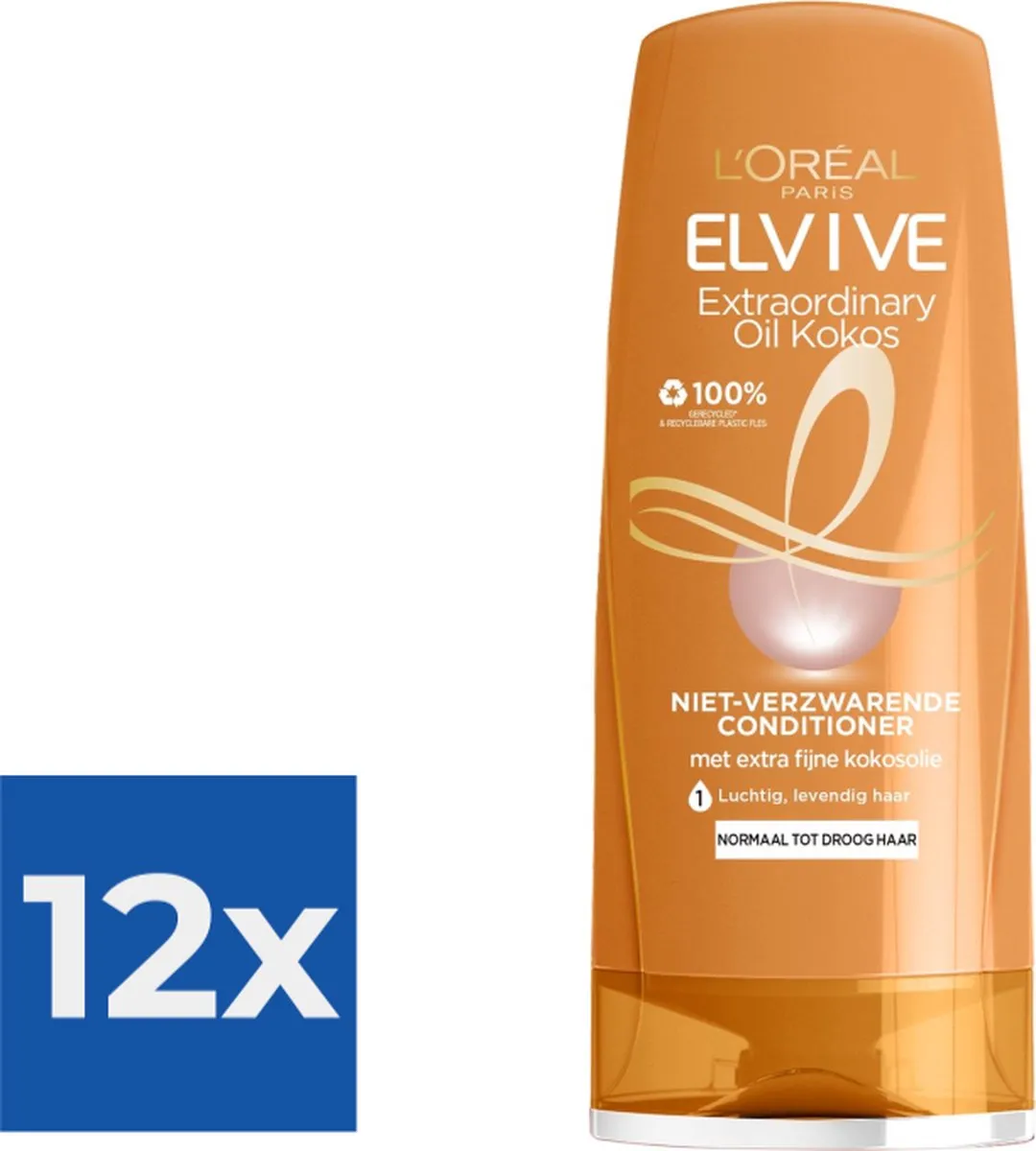 L'Oréal Paris Elvive Extraordinairy Oil Conditioner 2400ml - 12x200ml