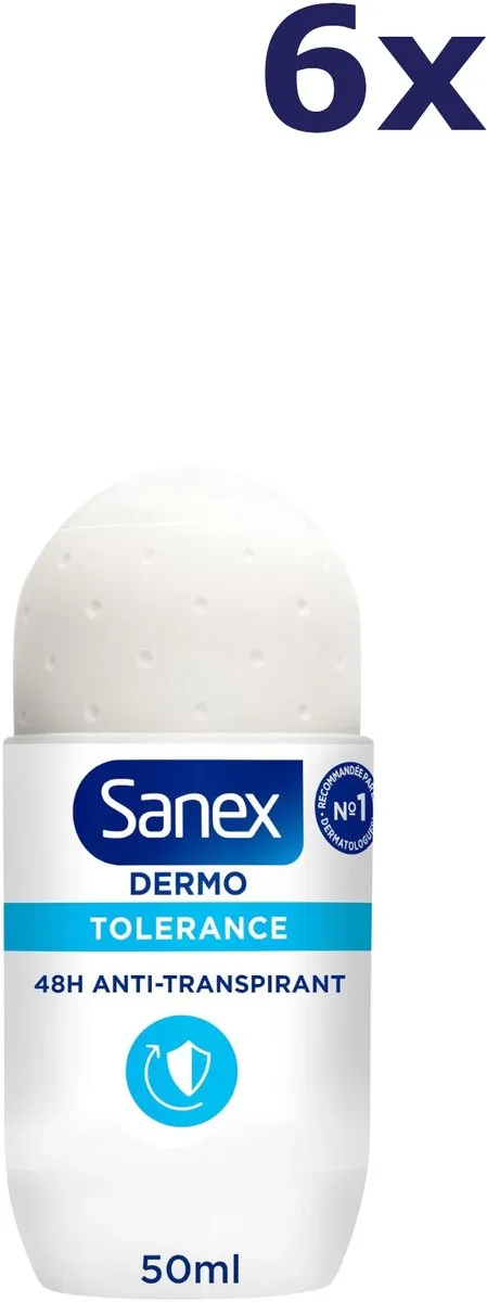 Sanex Deo Roller Dermo Tolerance 6x50ml