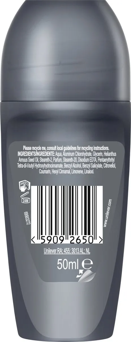 Dove Men+Care Anti-Transpirant Roller 300ml - 6x50ml - afbeelding 6 van 6