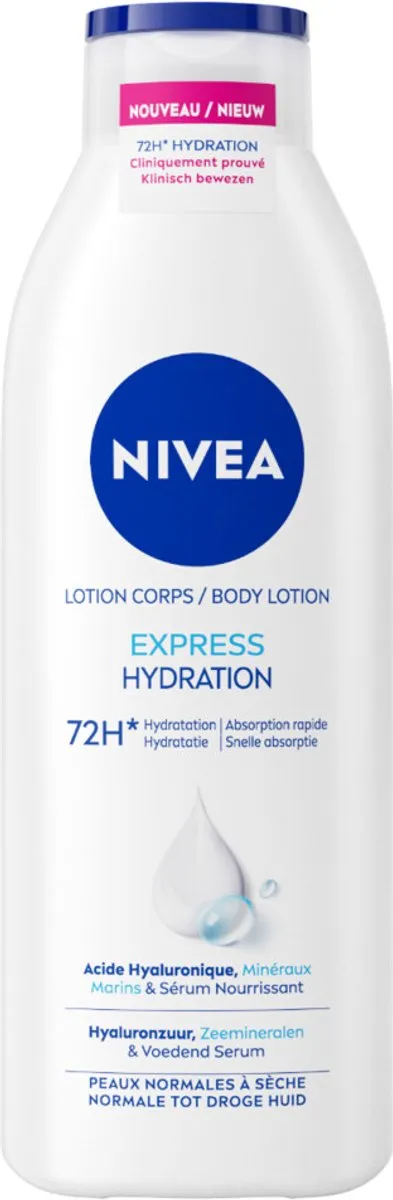 NIVEA Bodylotion Express 1000ml - 4 Stuks